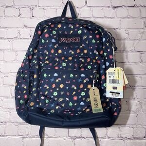 JanSport Whimsical School Laptop Backpack Slice of Fun Brand New Rainbow Hearts